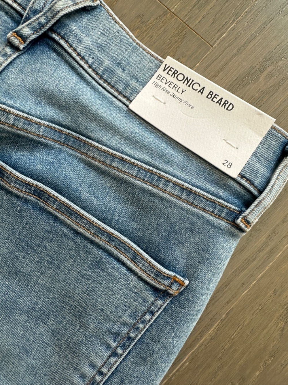 Veronica Beard Beverly High Rise Skinny Flare Riviera Breeze Size 28 With Tags - Picture 8 of 10